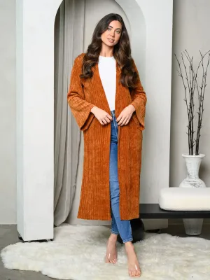 WOMEN'S LONG SLEEVE CHENILLE CARDIGAN