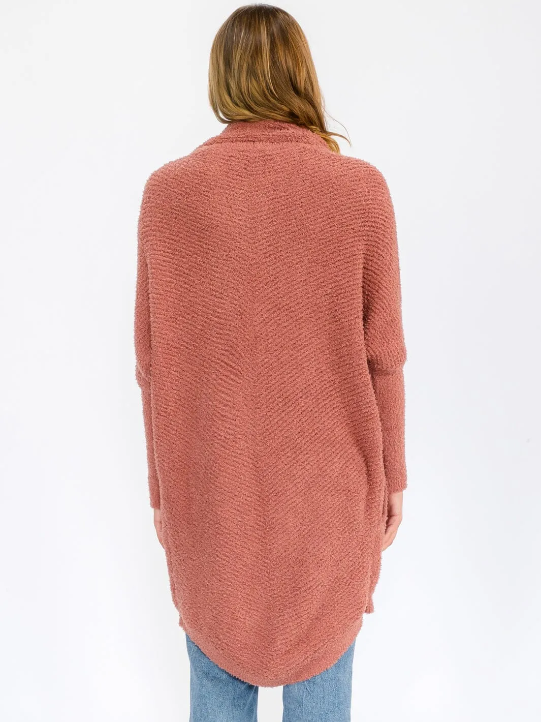 WOMEN'S LONG SLEEVE OPEN FRONT CARDIGAN