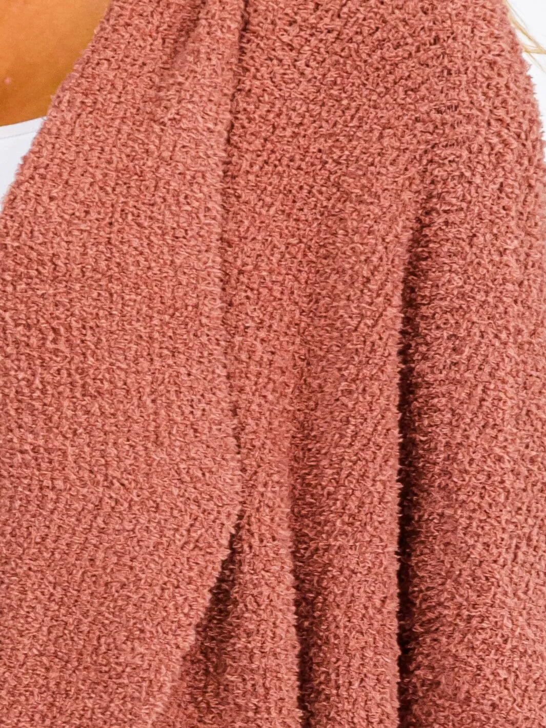 WOMEN'S LONG SLEEVE OPEN FRONT CARDIGAN