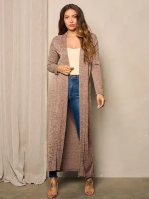 WOMEN'S LONG SLEEVE OPEN FRONT CARDIGAN