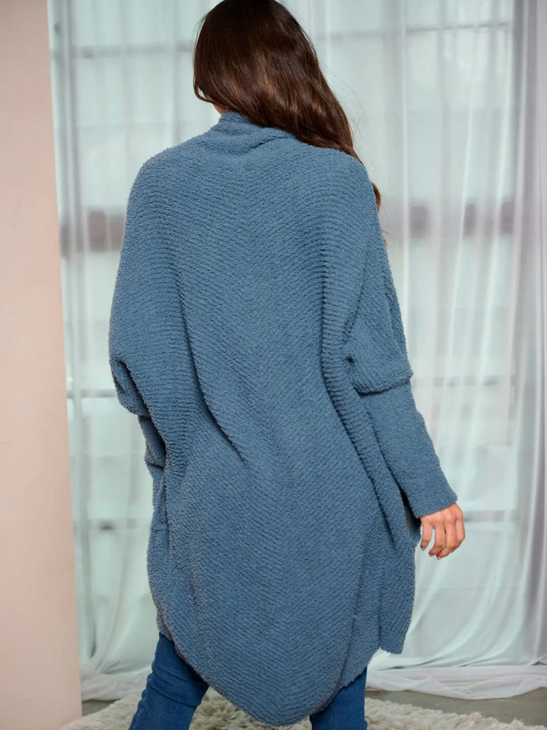 WOMEN'S LONG SLEEVE OPEN FRONT CARDIGAN