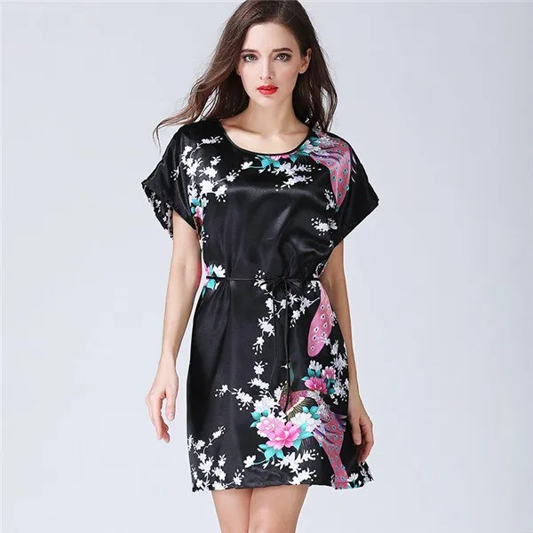 Women's Sexy Lingerie Silk Nightgown Summer Dress Lace Night Dress Sleepwear Babydoll Nightie Satin Homewear Chest Pad